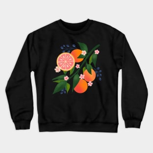 Grapefruit and Berries Crewneck Sweatshirt